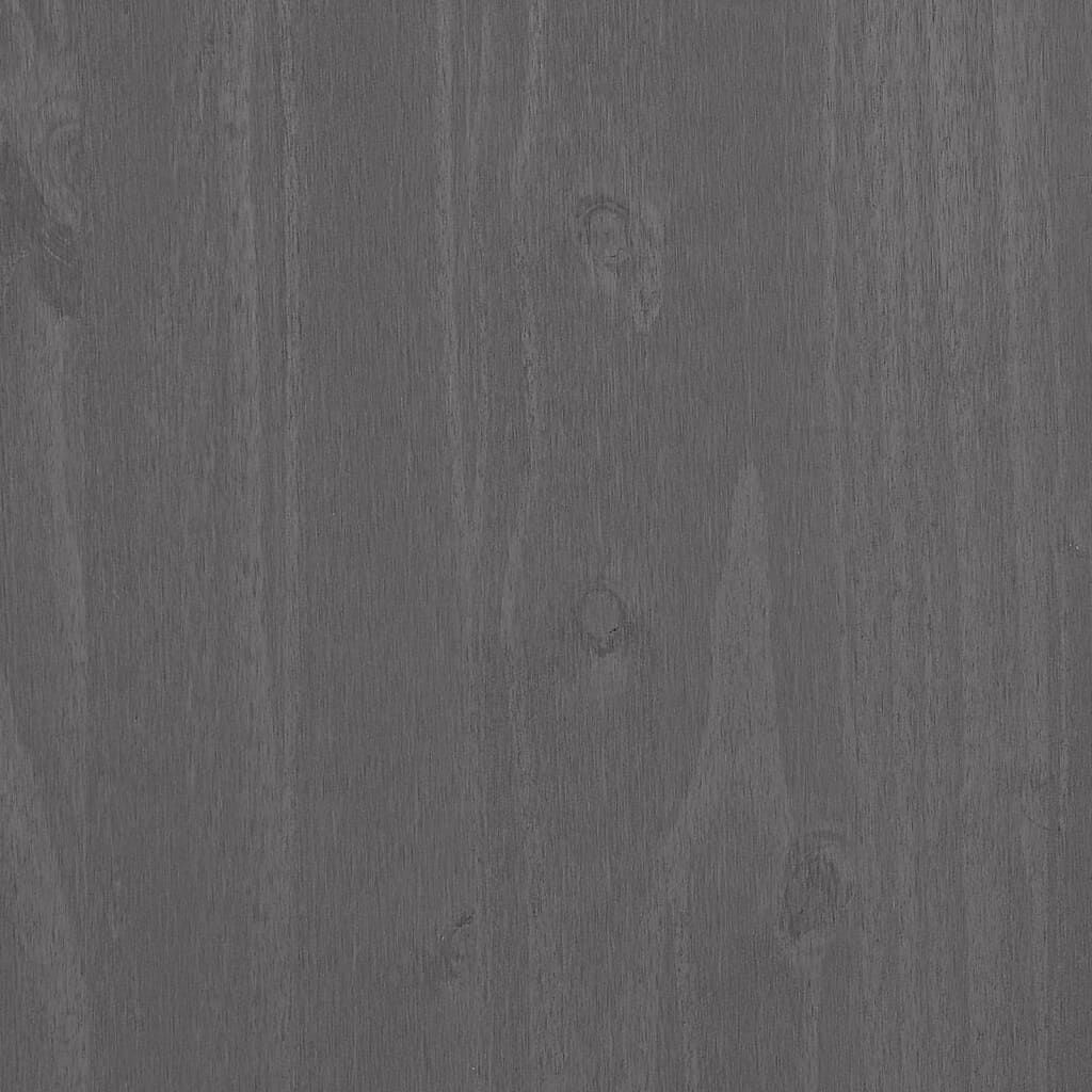 vidaXL مكتب رمادي فاتح 110×40×80 سم خشب صنوبر صلب