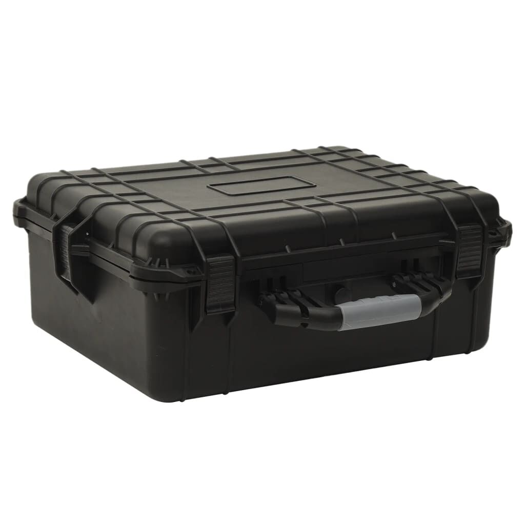 vidaXL حقيبة طيران محمولة أسود 55×43×21 سم بولي بروبيلين