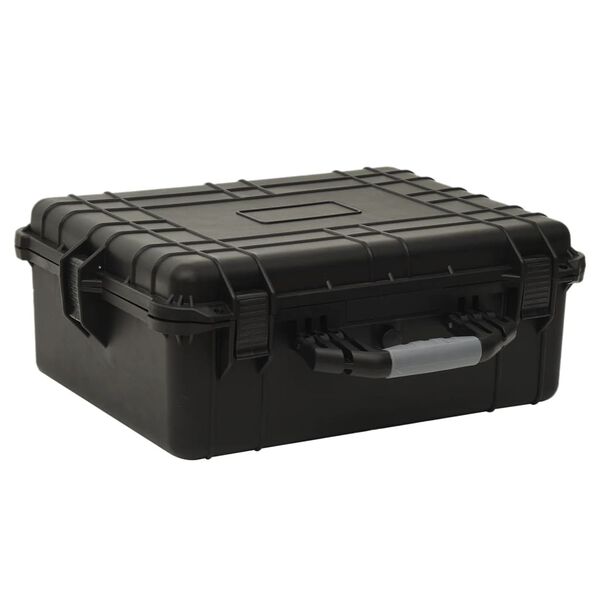 vidaXL حقيبة طيران محمولة أسود 55×43×21 سم بولي بروبيلين