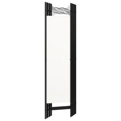 vidaXL مقسم غرفة ذو 6 ألواح أبيض كريمي 240×180 سم