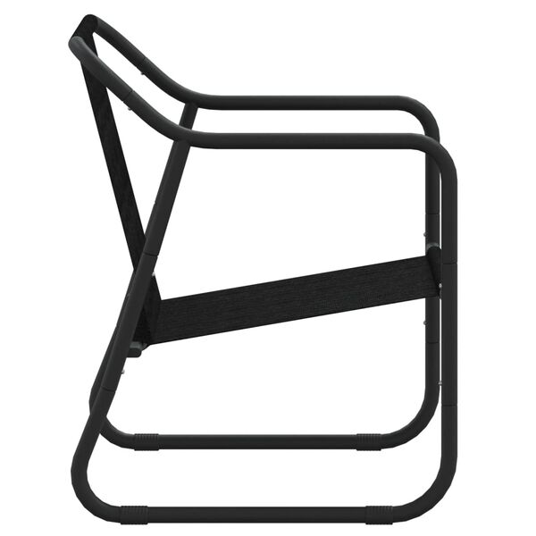 vidaXL طقم جلسة حديقة 3 قطع مع وسائد أنثراسيت فولاذ