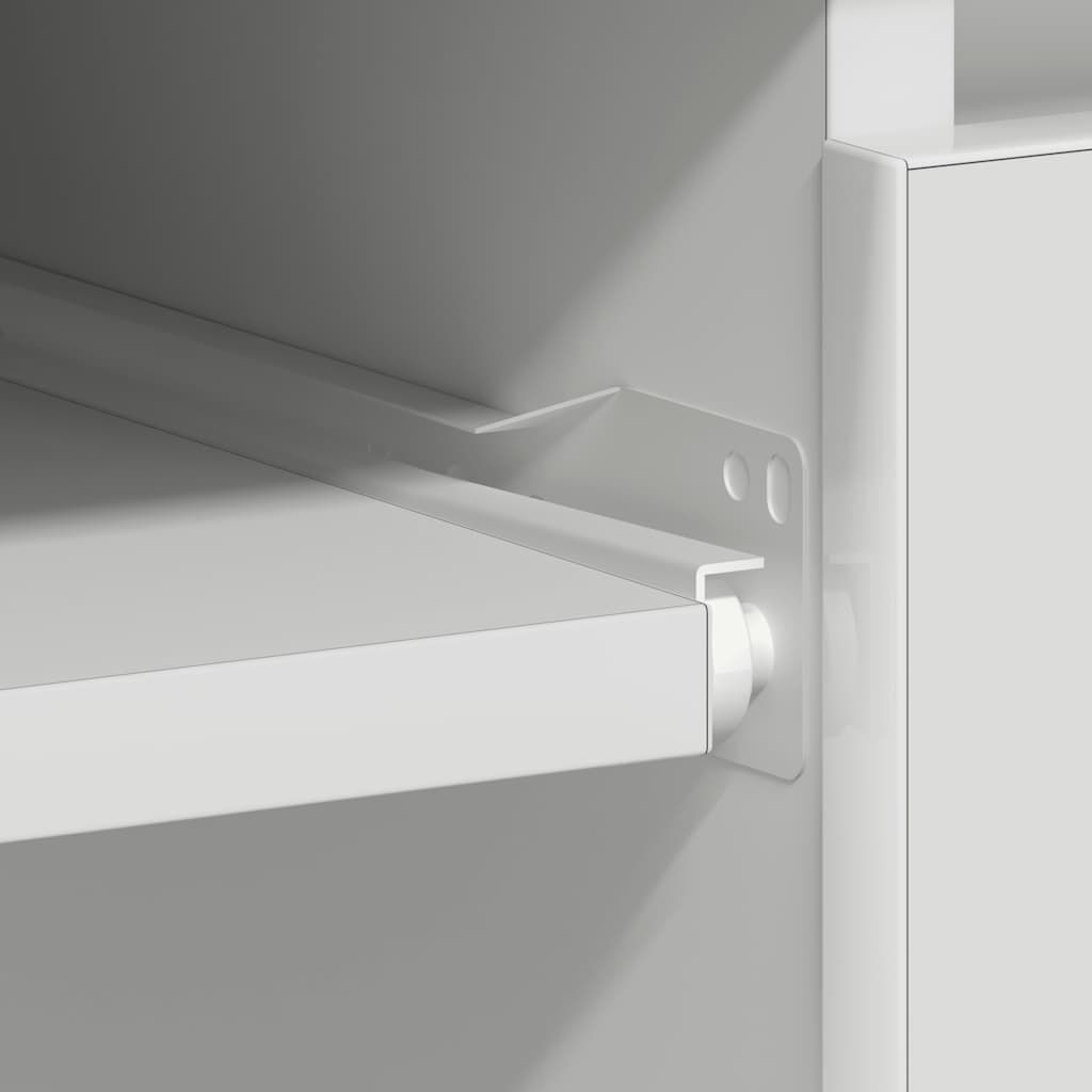 vidaXL مكتب لون أبيض 90×45×76 سم خشب صناعي