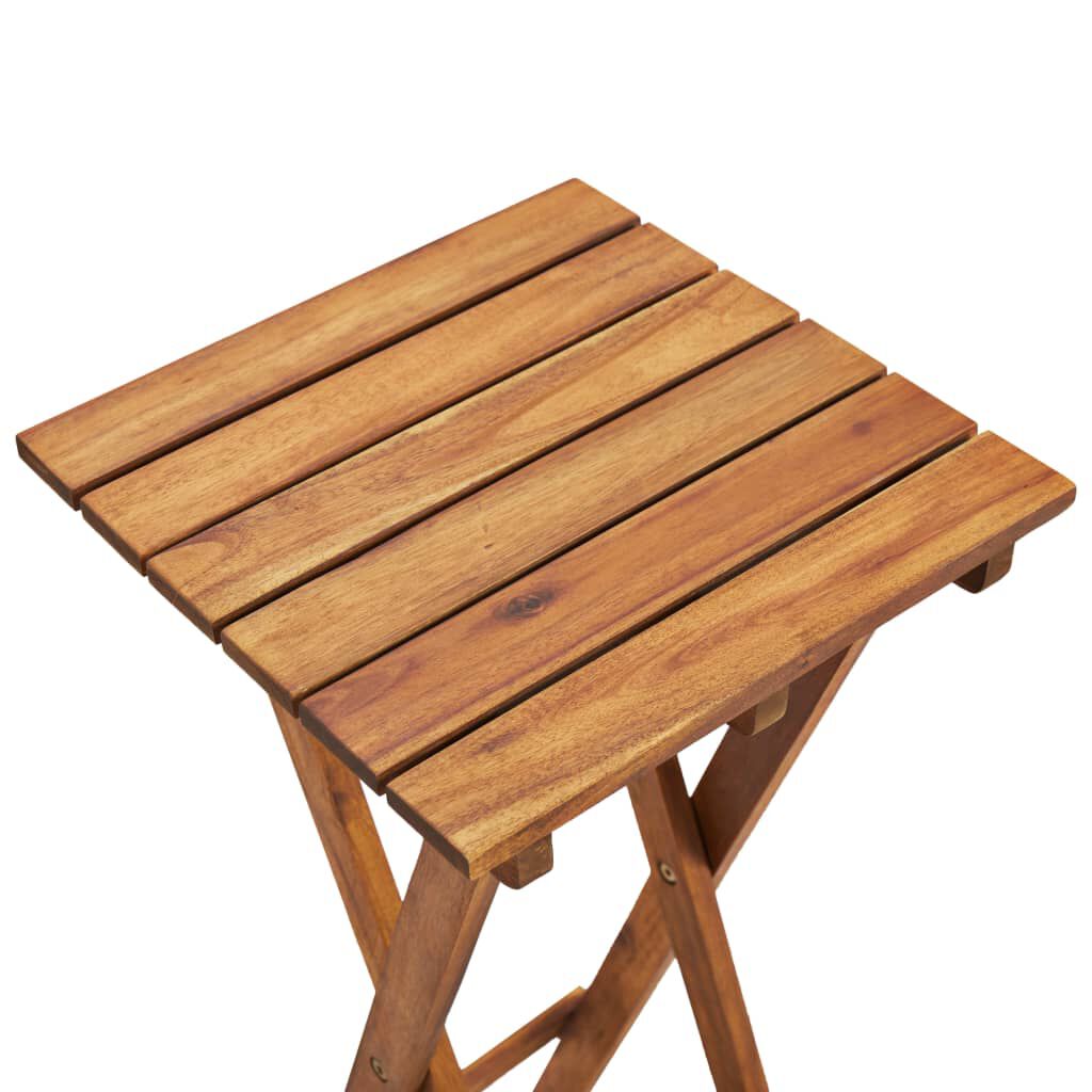 vidaXL حامل نباتات 30×30×76 سم خشب أكاسيا صلب