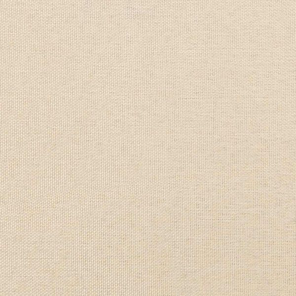 vidaXL إطار سرير دون مرتبة لون كريمي 200x180 سم قماش