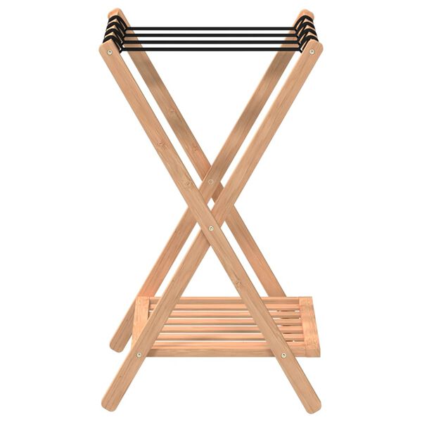 vidaXL حامل أمتعة 58x38x68 سم خيزران