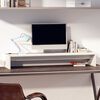 vidaXL حامل شاشة لون أبيض 15x27x100 سم خشب صنوبر صلب