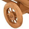 vidaXL عربة ديكور 54x43x70 سم خشب تنوب صلب