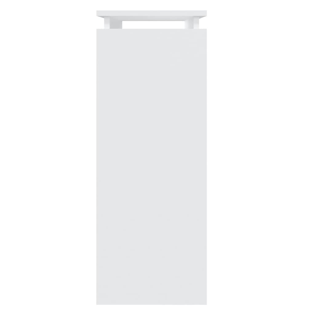 vidaXL طاولة كونسول لون أبيض 80×30×80 سم خشب صناعي