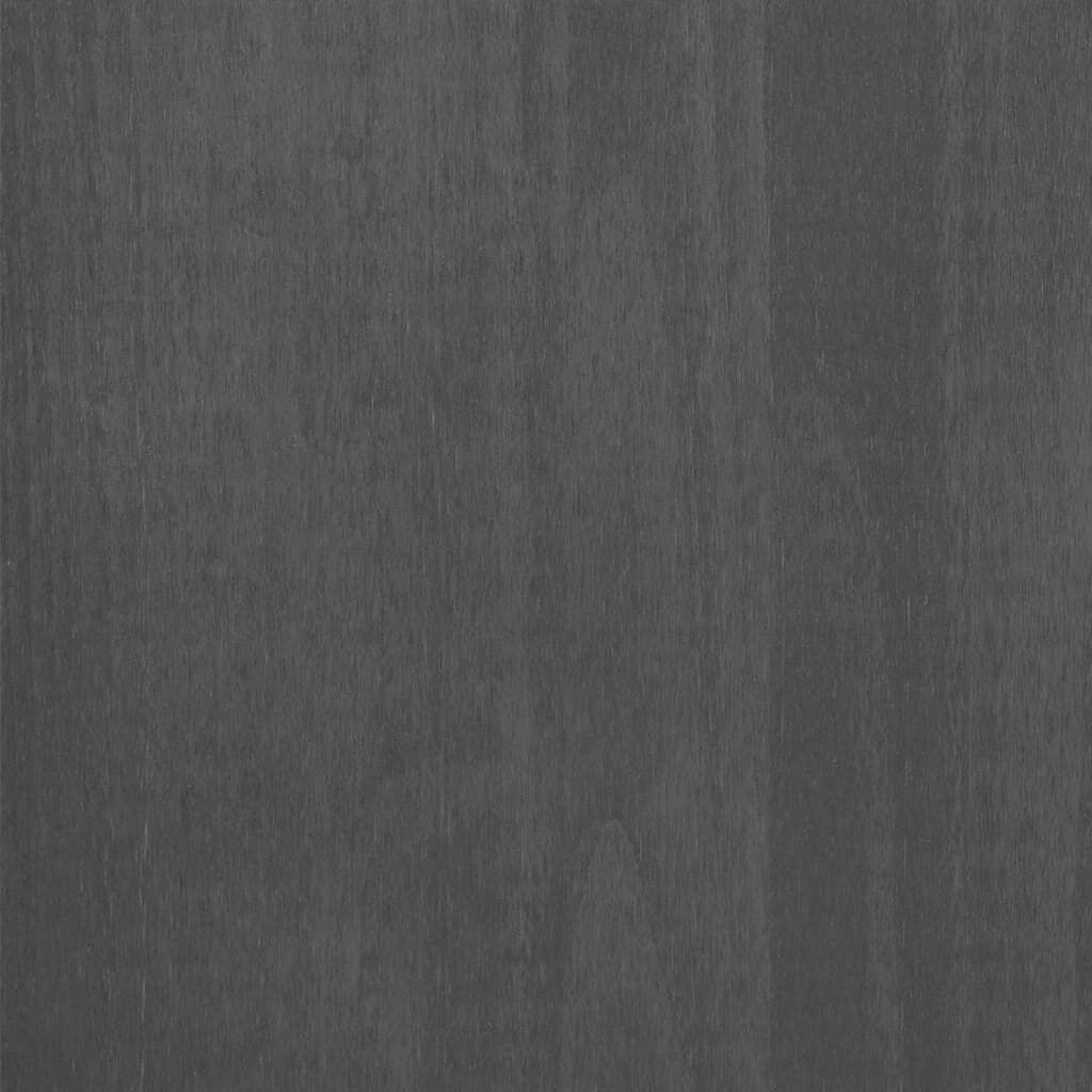 vidaXL مكتب رمادي داكن 110×40×75 سم خشب صنوبر صلب