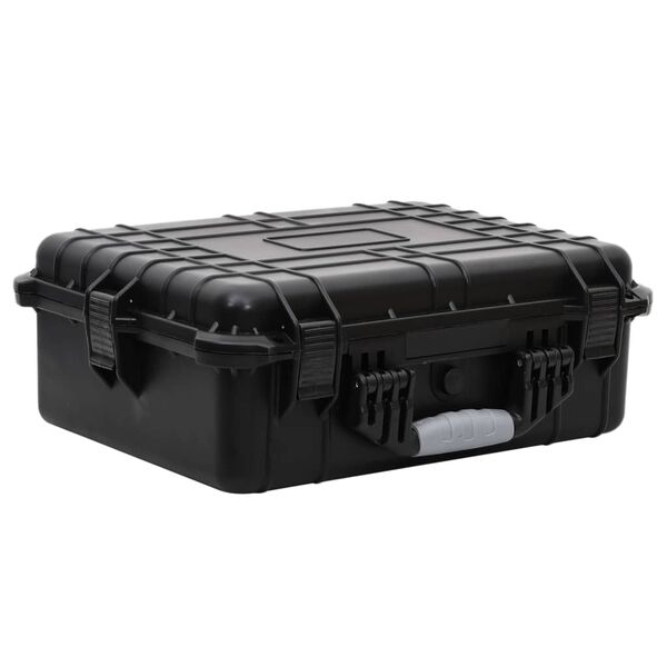 vidaXL حقيبة طيران محمولة أسود 52×40×19 سم بولي بروبيلين