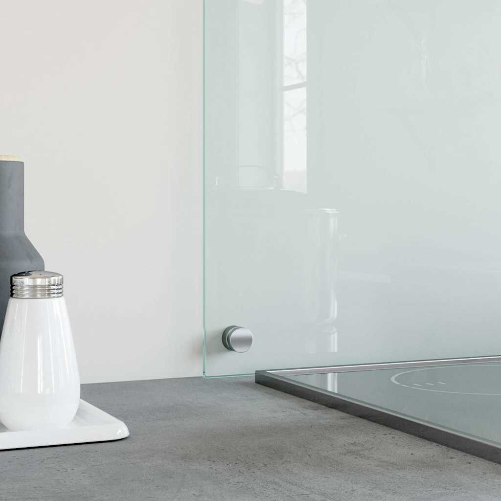 vidaXL لوح باكسبلاش شفاف للمطبخ 60x70 سم زجاج مقسى