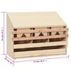vidaXL عش دجاج 3 حجرات 54x33x72 سم خشب صنوبر صلب