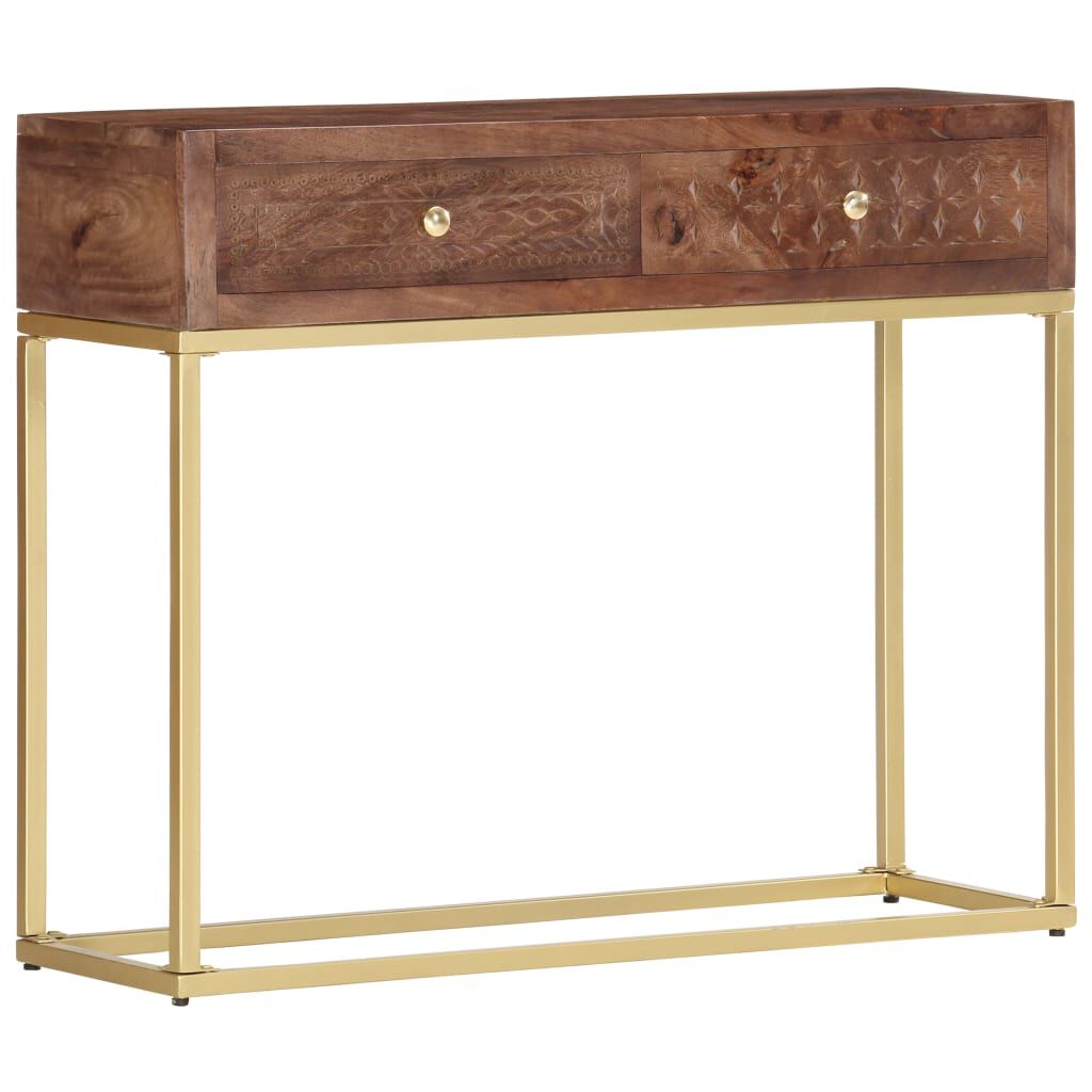 vidaXL طاولة كونسول 75x30x90 سم خشب مانجو صلب
