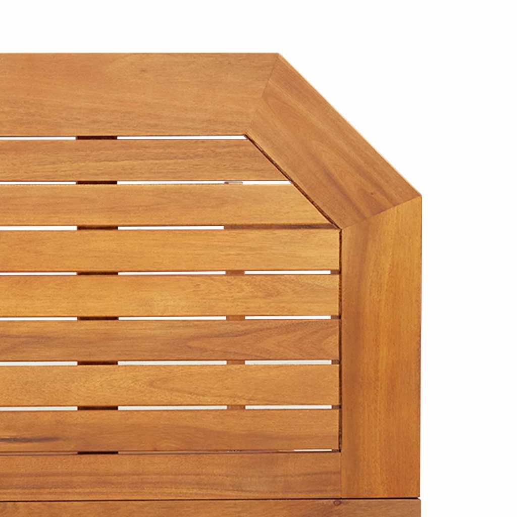vidaXL طاولة بيسترو 90×50×75 سم خشب سنط صلب
