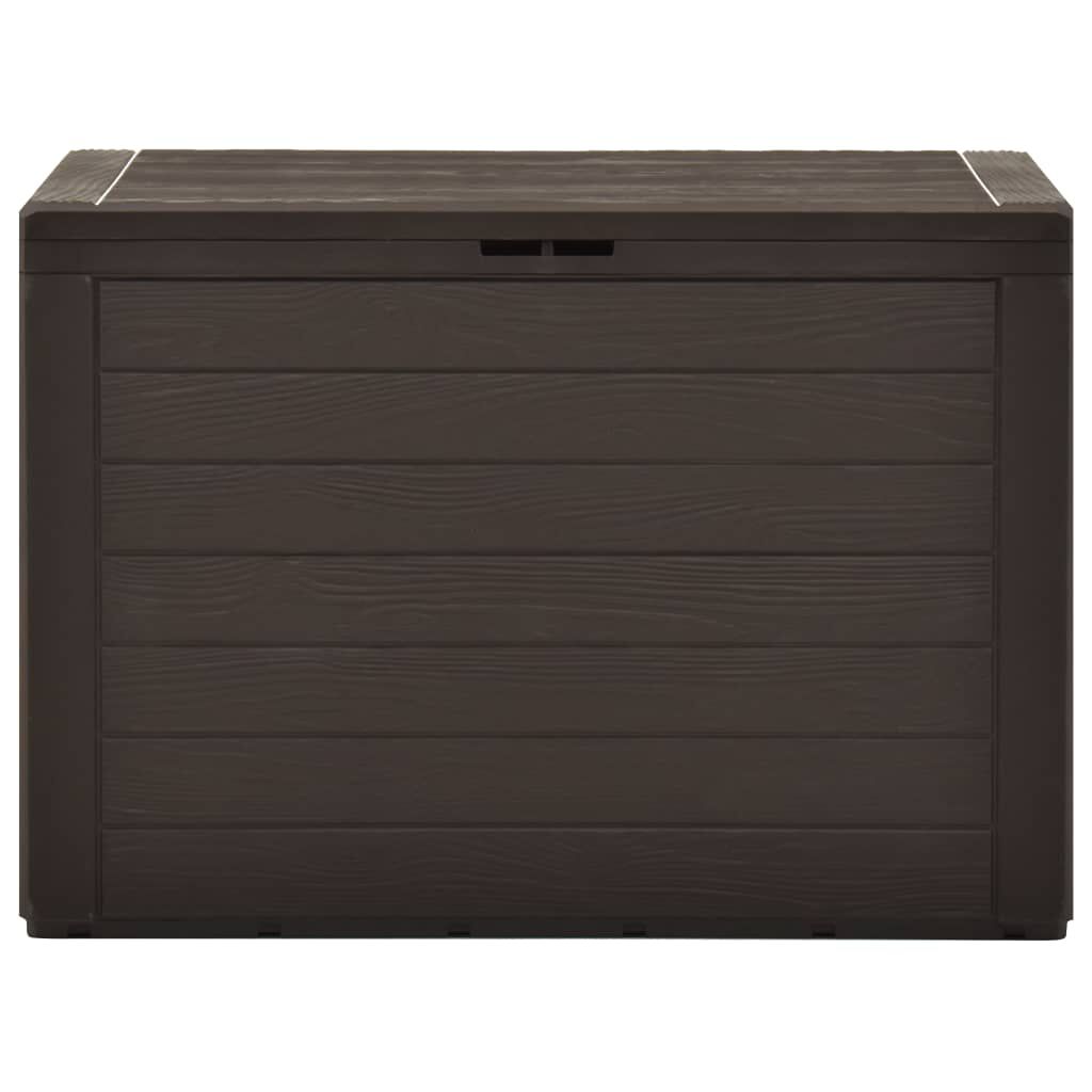 vidaXL صندوق تخزين الحديقة بني 78×44×55 سم
