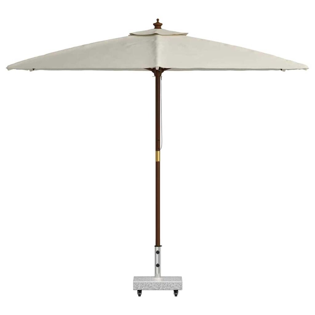 vidaXL قاعدة مظلة رمادي فاتح 45×25×8.3 سم جرانيت