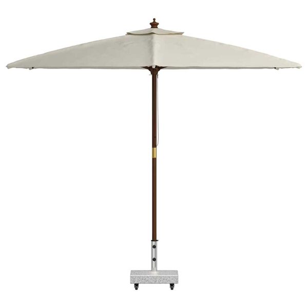 vidaXL قاعدة مظلة رمادي فاتح 45×25×8.3 سم جرانيت