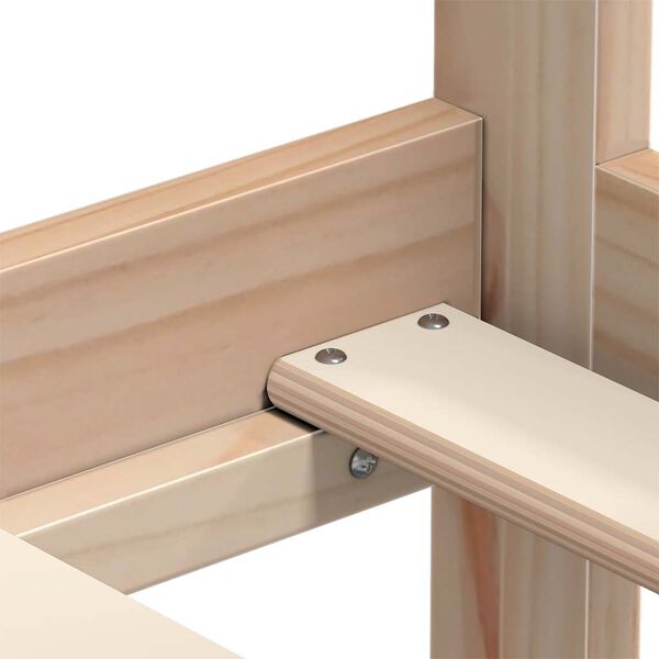 vidaXL سرير نهاري خشب صنوبر صلب 90×200 سم