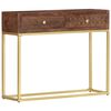 vidaXL طاولة كونسول 75x30x90 سم خشب مانجو صلب