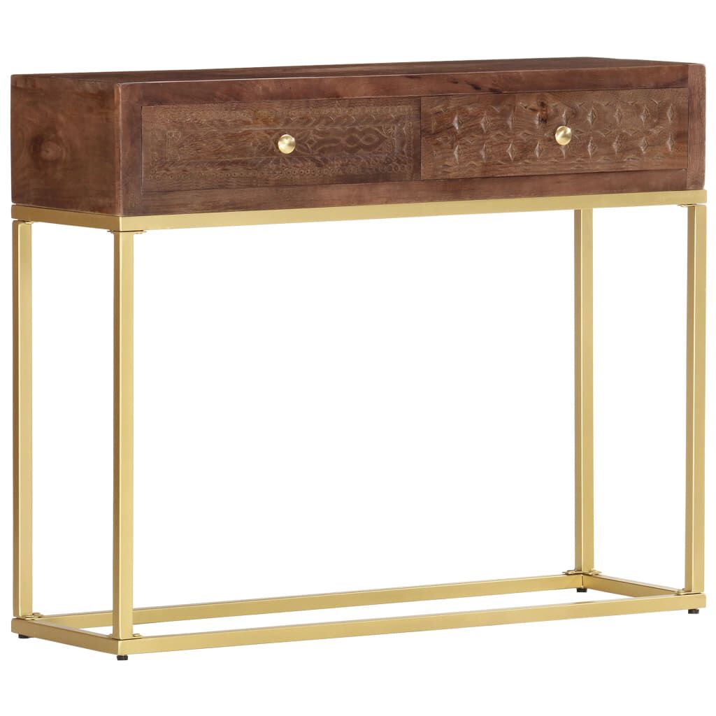 vidaXL طاولة كونسول 75x30x90 سم خشب مانجو صلب