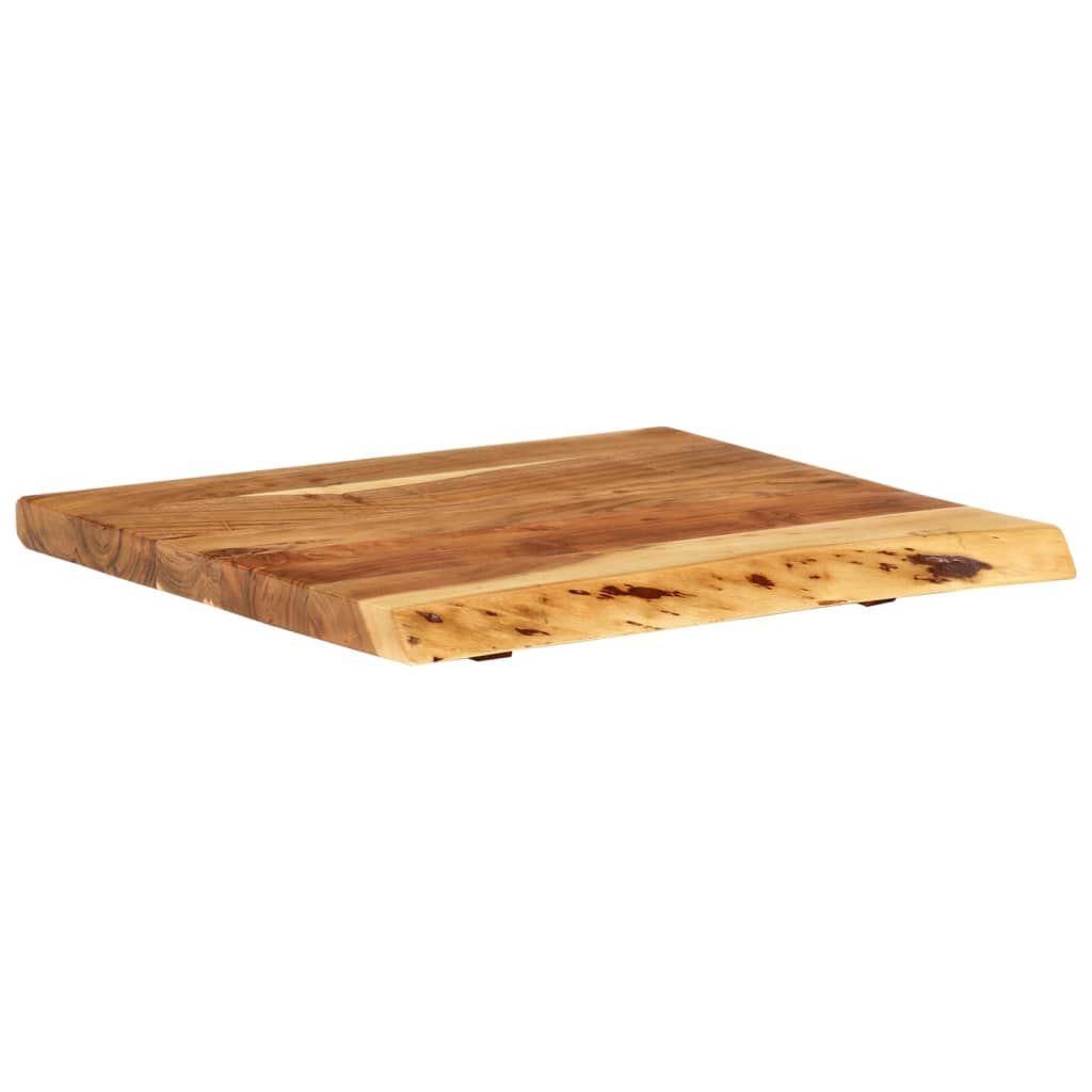vidaXL سطح حوض غسيل الحمام خشب أكاسيا صلب 58×55×3.8