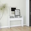 vidaXL طاولة كونسول أبيض 105×30×80 سم خشب صناعي