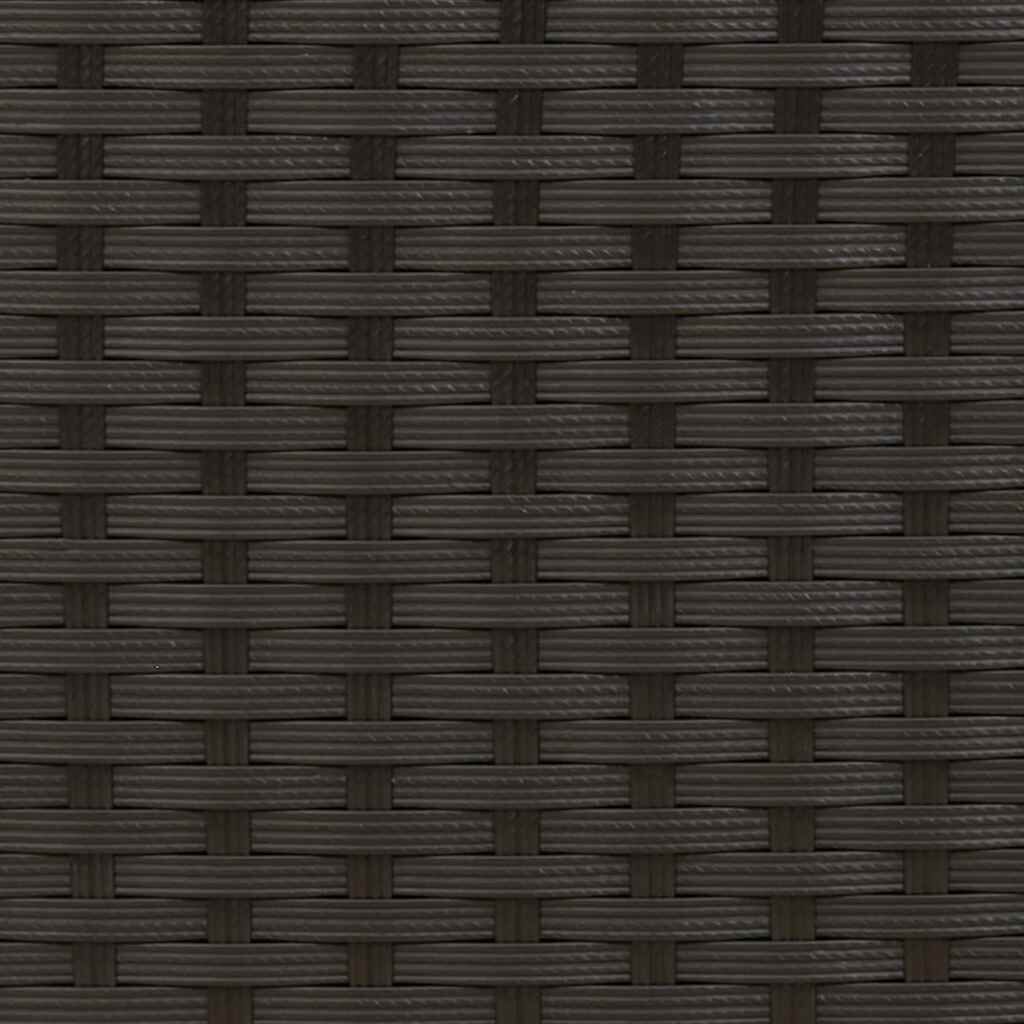 vidaXL كراسي خارجية قابلة للرص 2 ق بولي روطان أسود