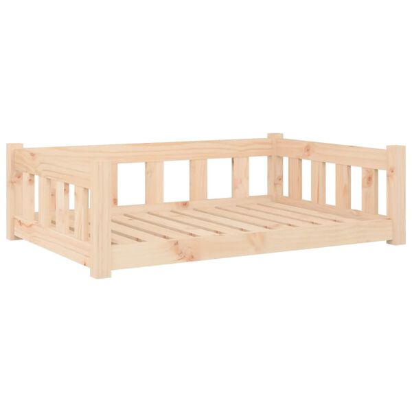 vidaXL سرير كلب 28x65,5x95,5 سم خشب صنوبر صلب
