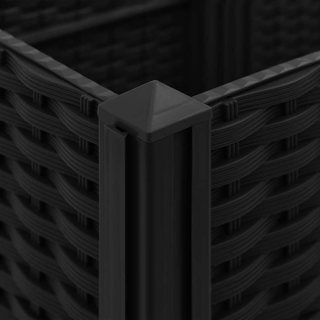 vidaXL حوض زراعي مرتفع 160×40×38 سم بولي بروبيلين