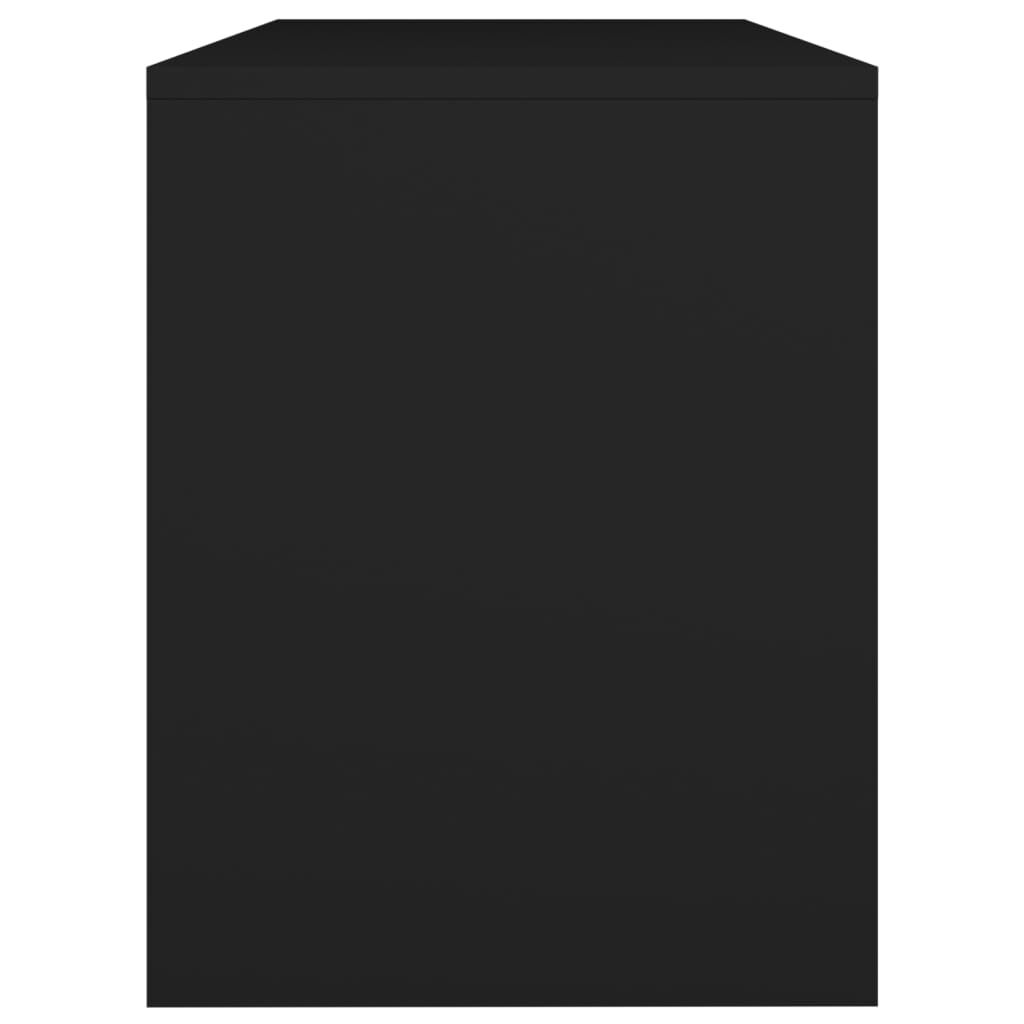vidaXL كرسي تسريحة أسود 70×35×45 سم خشب صناعي