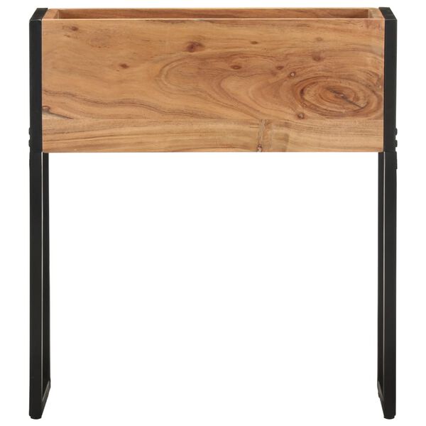 vidaXL حوض زرع 60×20×68 سم خشب أكاسيا صلب