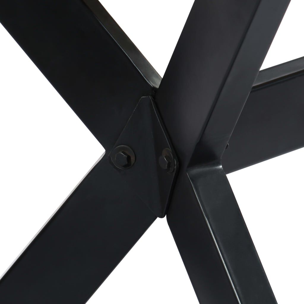 vidaXL طاولة طعام 75x70x140 سم خشب مستصلح صلب