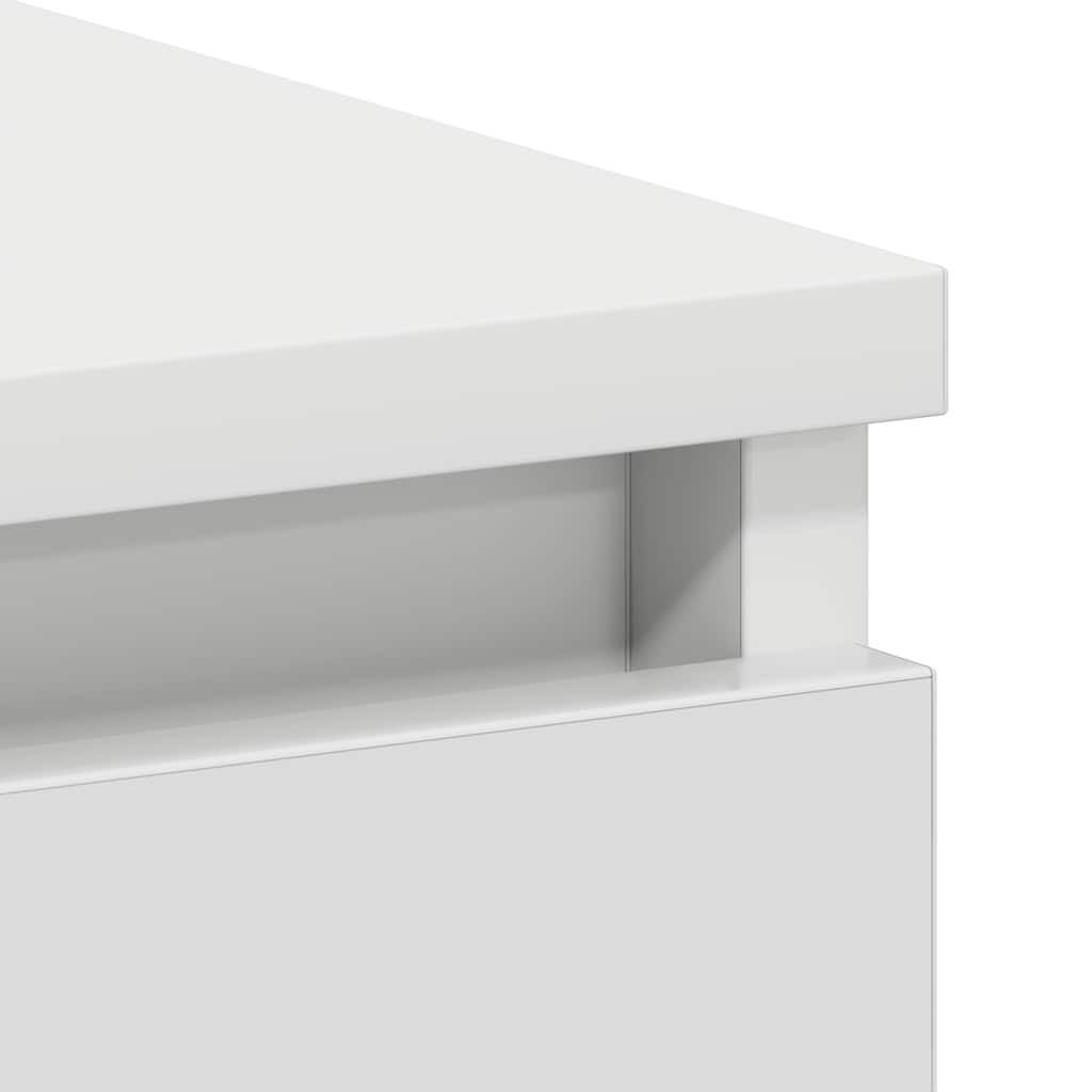 vidaXL مكتب لون أبيض 90×45×76 سم خشب صناعي