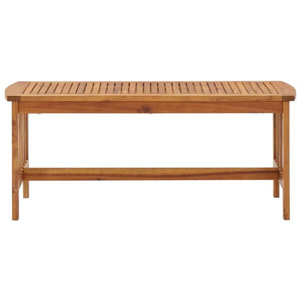 vidaXL طاولة قهوة 102×50×43 سم خشب أكاسيا صلب