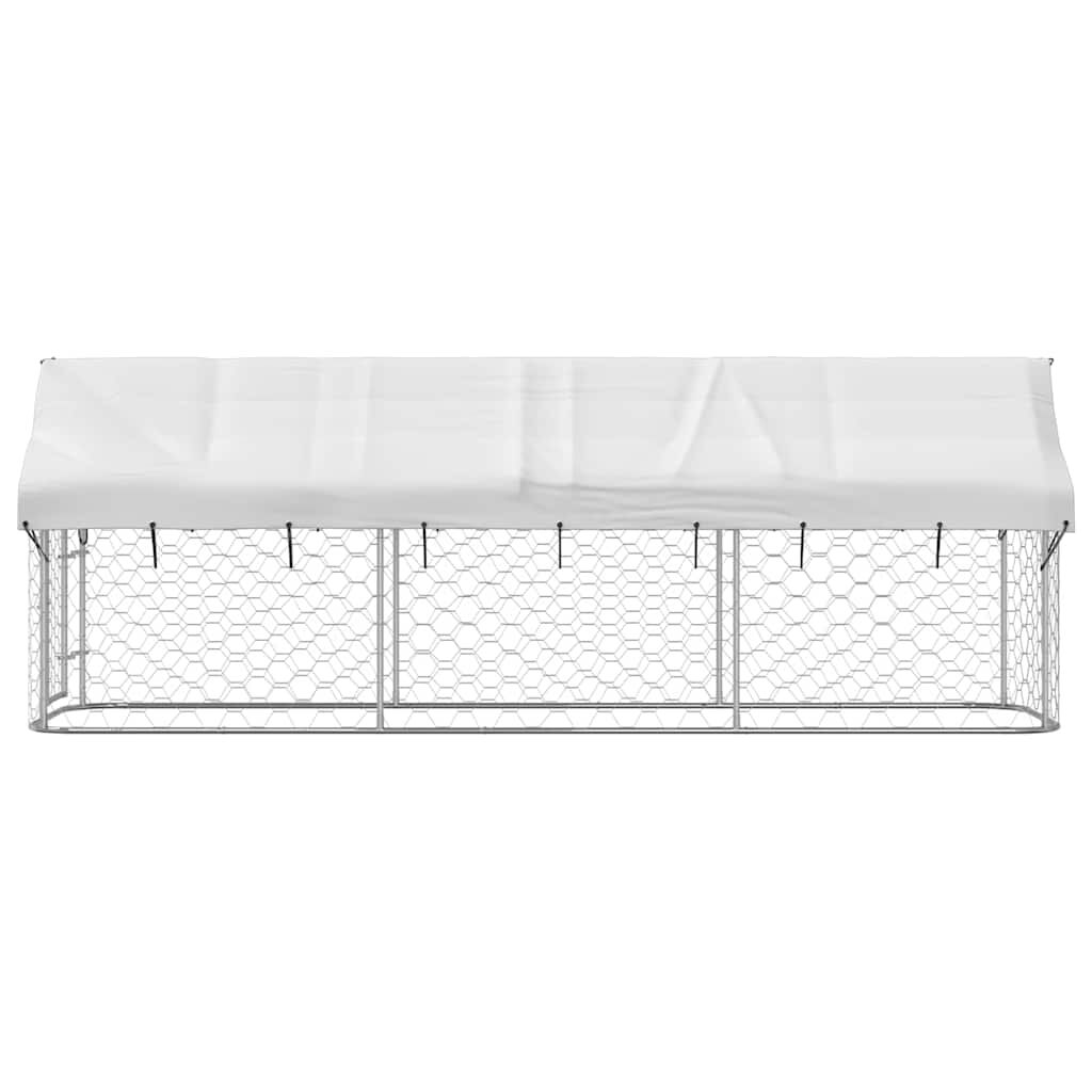 vidaXL منزل كلب خارجي مع سقف 150x100x400 سم