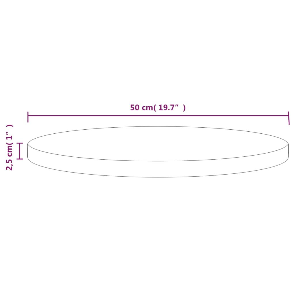 vidaXL سطح طاولة قطر 2,5x40 سم خشب صنوبر صلب