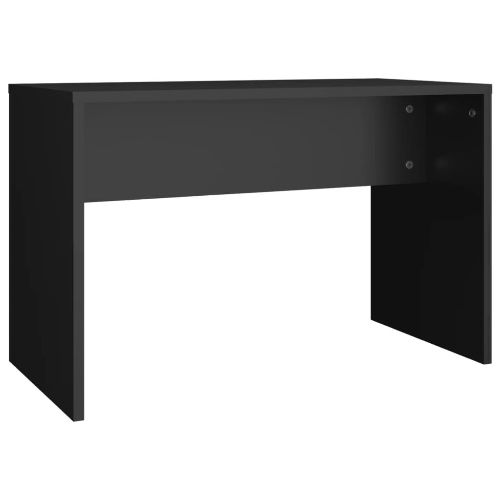 vidaXL كرسي تسريحة أسود 70×35×45 سم خشب صناعي