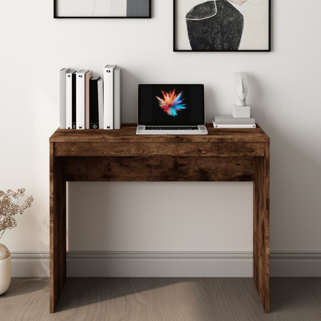 vidaXL مكتب أوك دخاني 90×40×72 سم خشب صناعي
