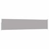 vidaXL مظلة فناء جانبية قابلة للسحب 100&times;500 سم رمادي
