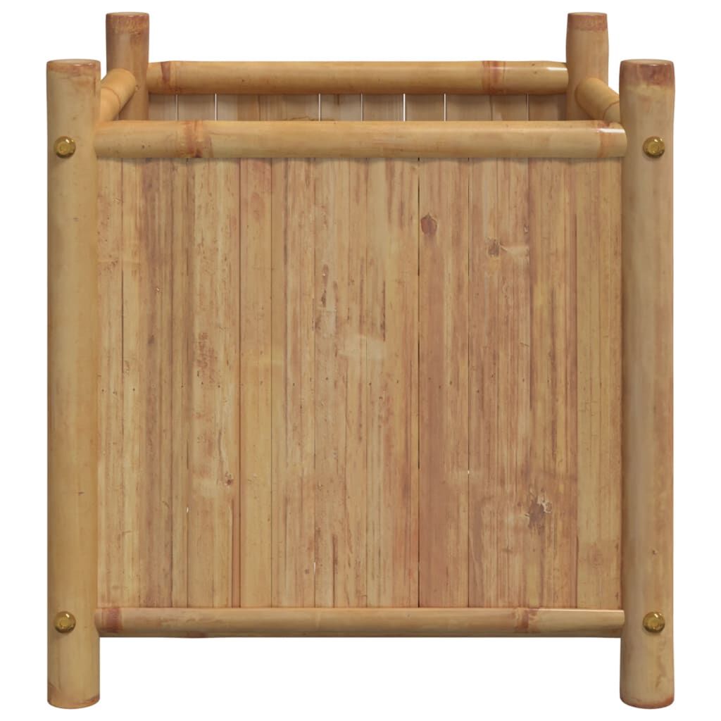 vidaXL أصيص 40x40x40 سم خيزران