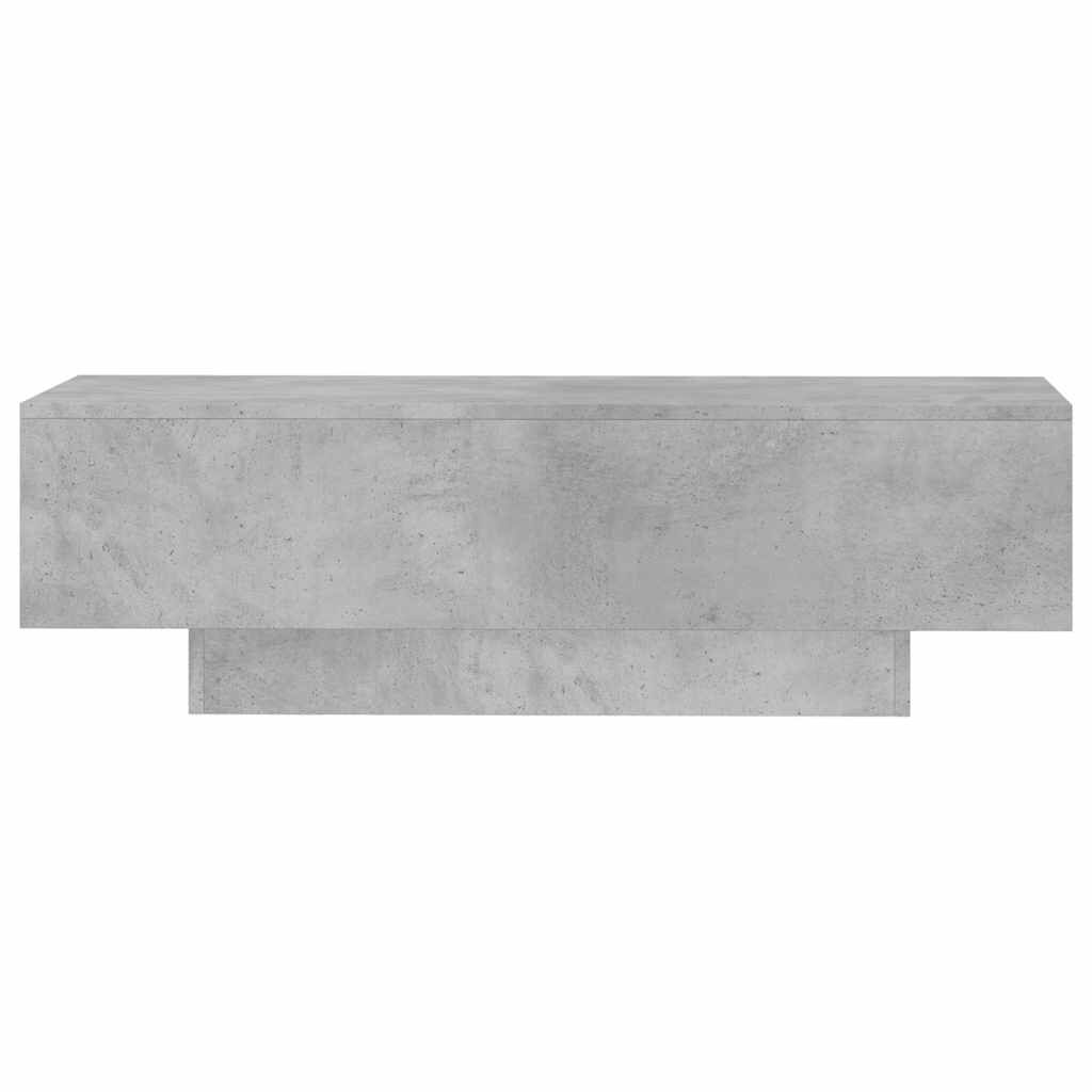 vidaXL طاولة قهوة رمادي أسمنتي 100×49,5×31 سم خشب صناعي