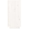 vidaXL خزانة جانبية لون أبيض 75x34x110 سم خشب صنوبر صلب