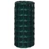 vidaXL سياج يورو فولاذ 0,8x25 متر أخضر