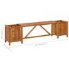 vidaXL مقعد حديقة مع 2 أحواض زرع 150×30×40 سم خشب أكاسيا صلب