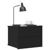 vidaXL خزانة جانب السرير لون أسود 40×30×30 سم خشب صناعي