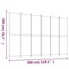 vidaXL مقسم غرفة 6-ألواح بني 300×200 سم قماش