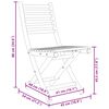 vidaXL كراسي حديقة قابلة للطي 2 ق 88x54x43 سم خيزران