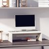 vidaXL حامل شاشة لون أبيض 15x27x50 سم خشب صنوبر صلب