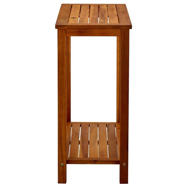 vidaXL طاولة كونسول للحديقة 80×35×75 سم خشب أكاسيا صلب