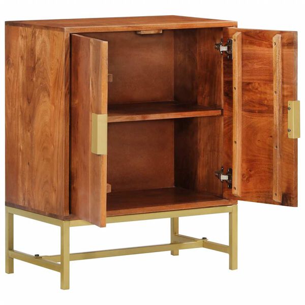 vidaXL خزانة جانبية 60&times;35&times;75 سم خشب أكاسيا صلب